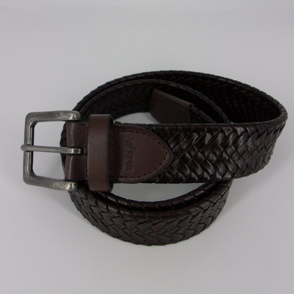 Wrangler brown genuine leather bonded  belt,M